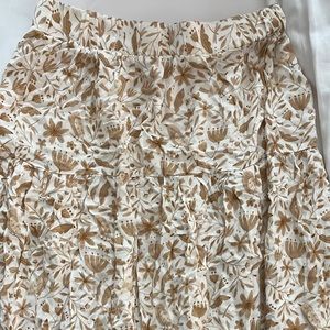 Rylee + Cru midi skirt w/ side slit